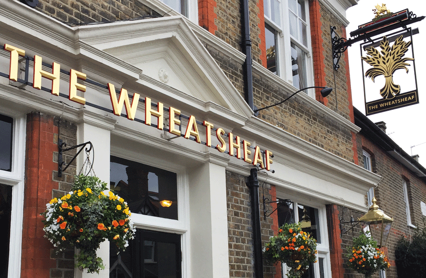 ealing gin served at the wheatsheaf